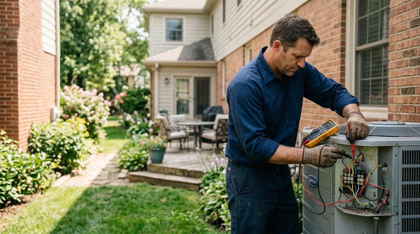 HVAC technician working near Mountain Home Afb, ID